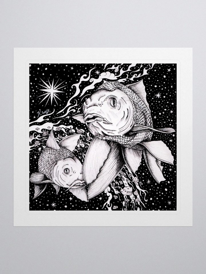 Pisces Zodiac Kiss Cut Stickers product image (1)