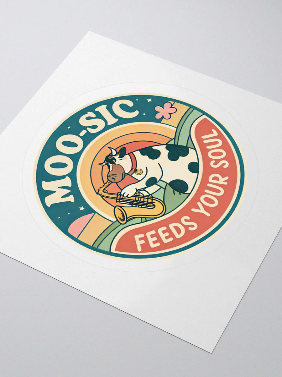 Moo-sical Cow Kiss Cut Stickers product image (9)