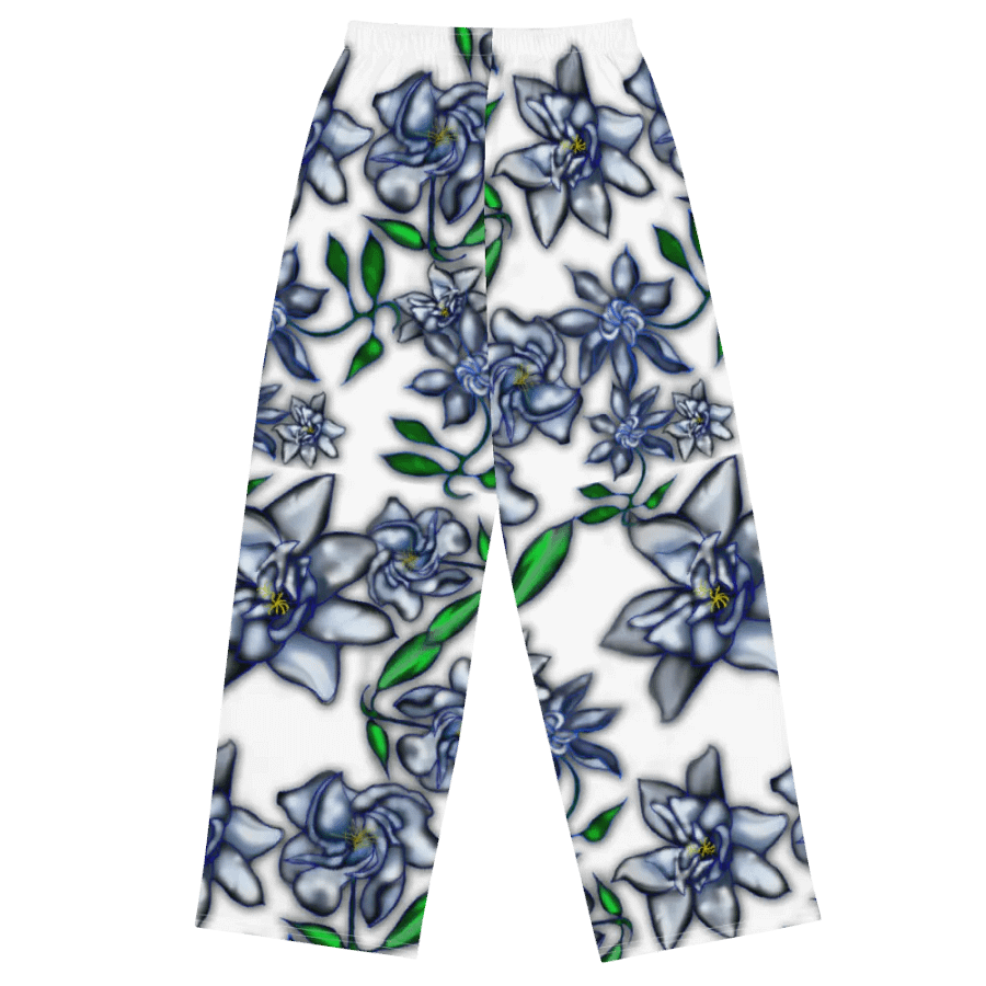 Gardenias On White Wideleg Pants product image (1)