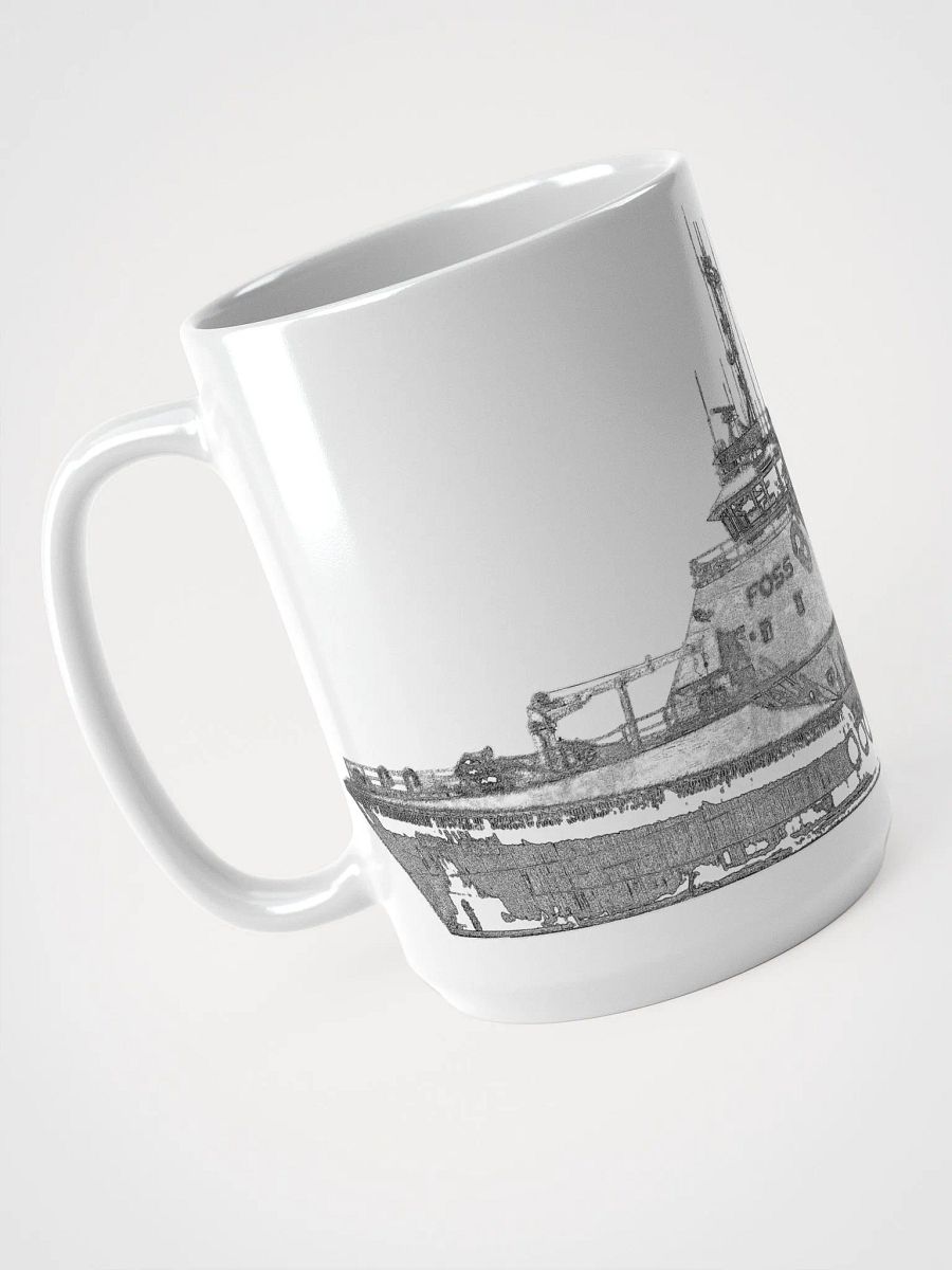 FOSS Tugboat Sketch Glossy Mug 15oz product image (3)