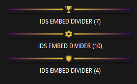 Purple and Gold Embed Divider Bars product image (2)