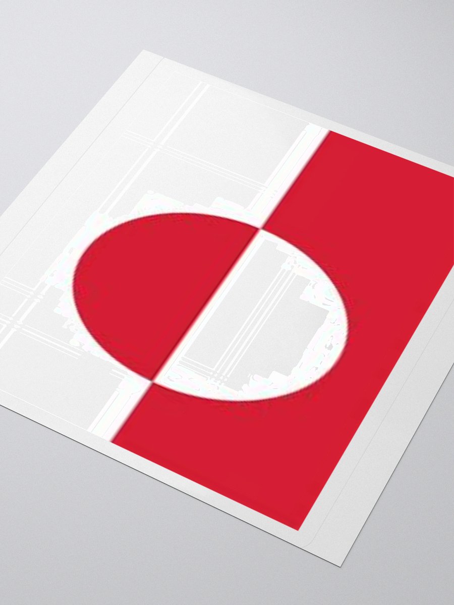 Greenland Flag Sticker | Red White Circle Design | Durable Vinyl | 3 Sizes product image (8)