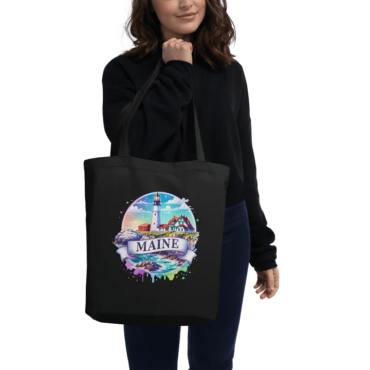 Maine Retro Tote Bag product image (1)