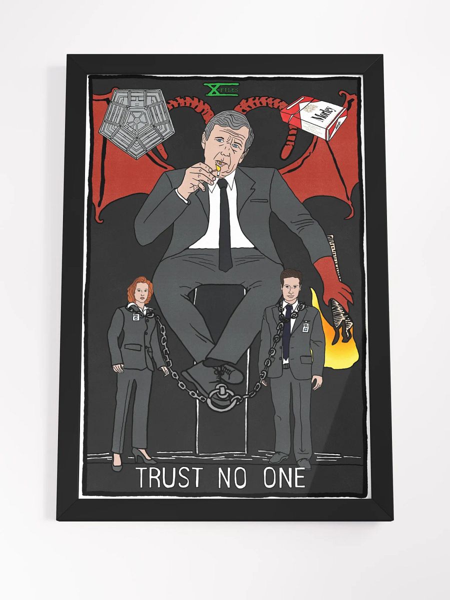 The Cigarette Smoking Man Devil Tarot Card Framed Print product image (4)
