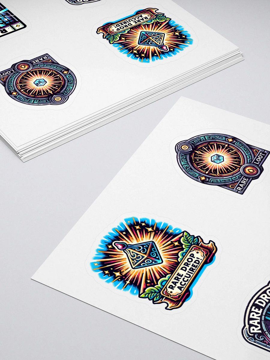 "Rare Loot" Sticker Set (4-Pack) - RPG-Inspired Stickers with Iconic Loot Phrases product image (10)