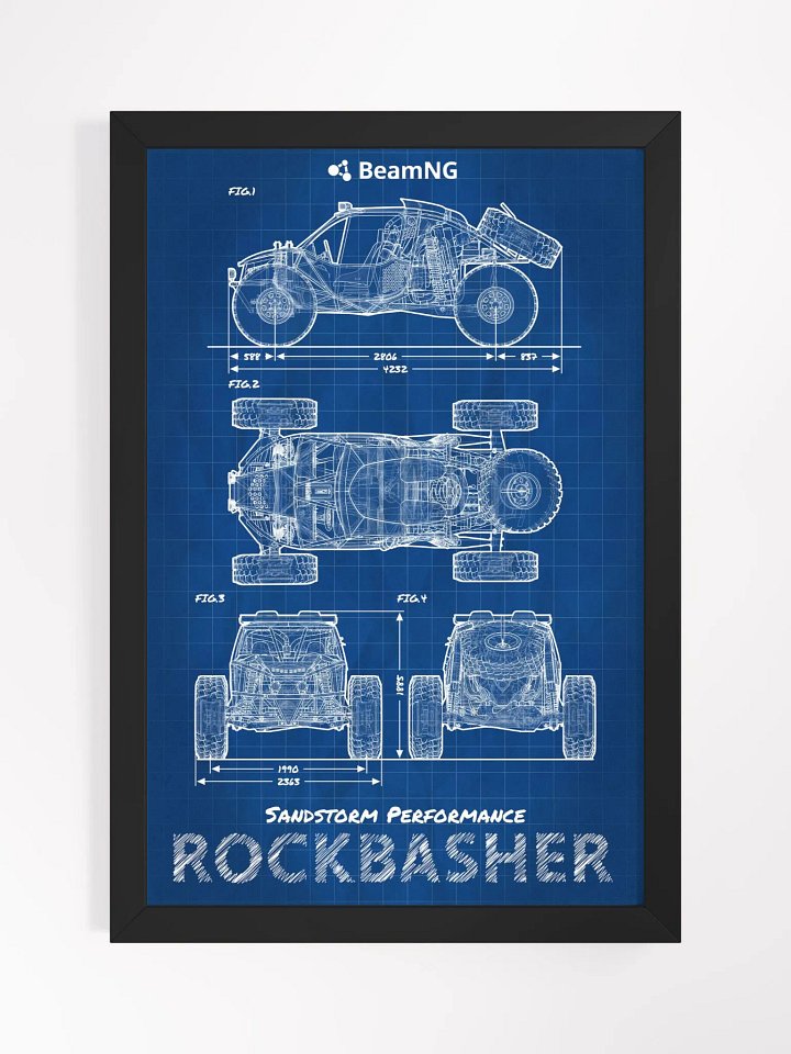 Framed Poster: SP Rockbasher Blueprint product image (1)
