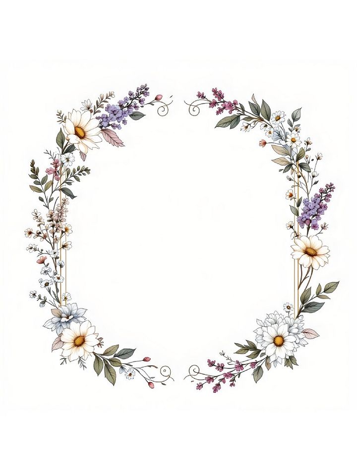 20 Elegant Floral Frames and Borders Clipart Designs, Decorative Frames Set, Floral Illustrations, Soft Pastel Floral Clipart product image (1)
