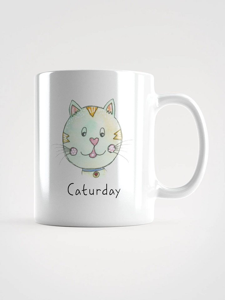 Caturday Whimsical Cat Faces Mug product image (1)
