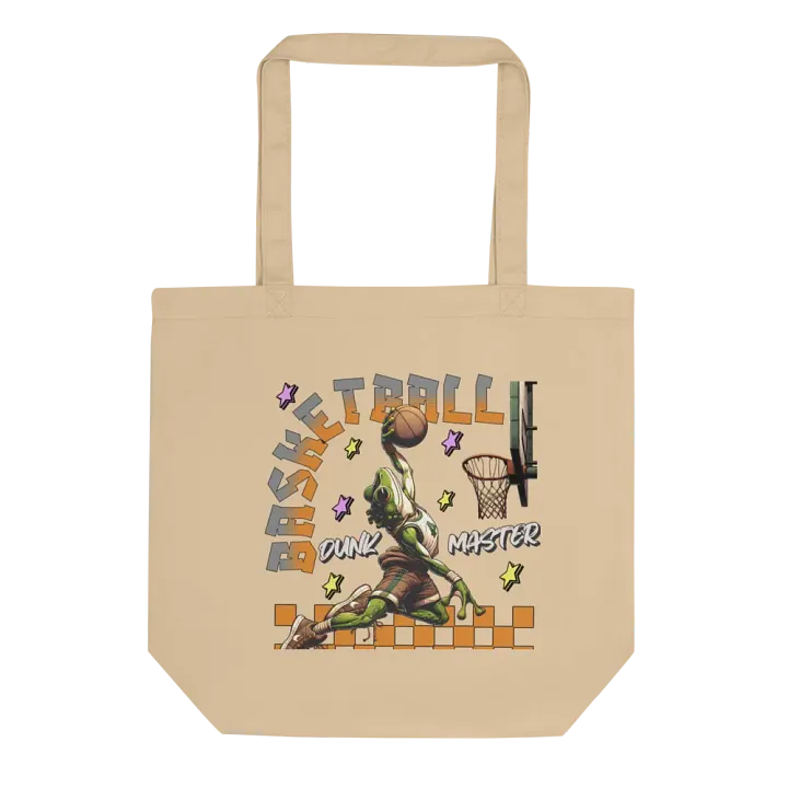 Basketball Dunk Master Frog Eco-Friendly Tote Bag product image (1)