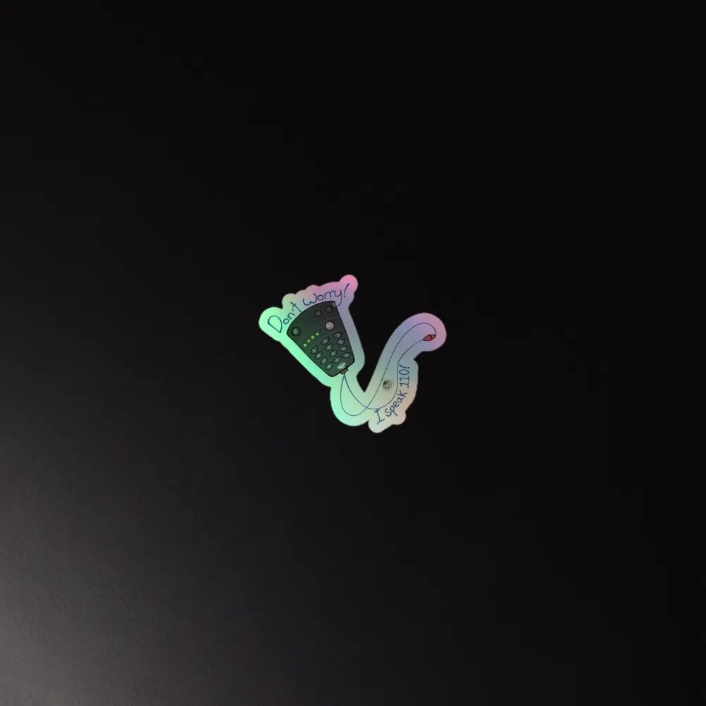 Don't Worry! I Speak 110! ERS-110 Sound Controller Sticker product image (4)