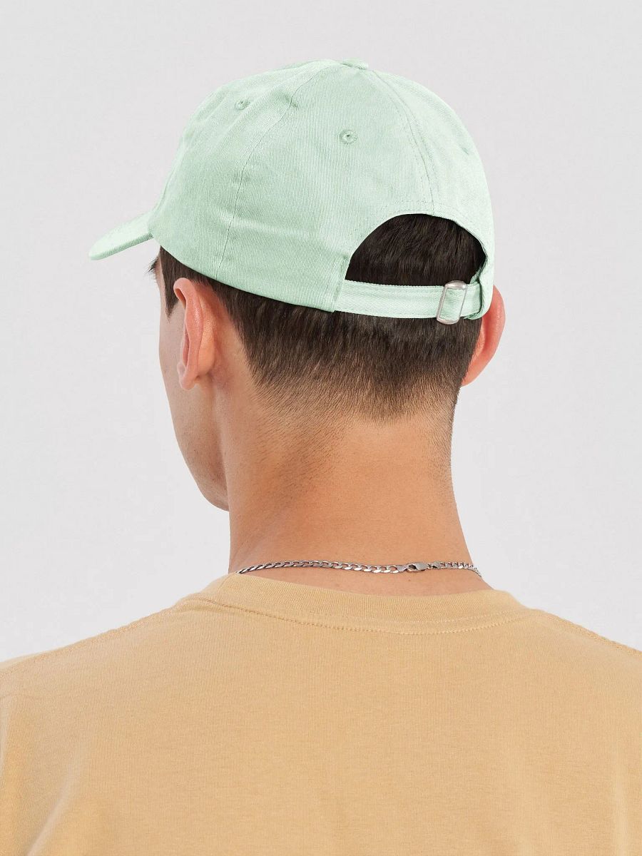 FUELED BY SPITE (green thread) embroidered pastel dad hat product image (8)