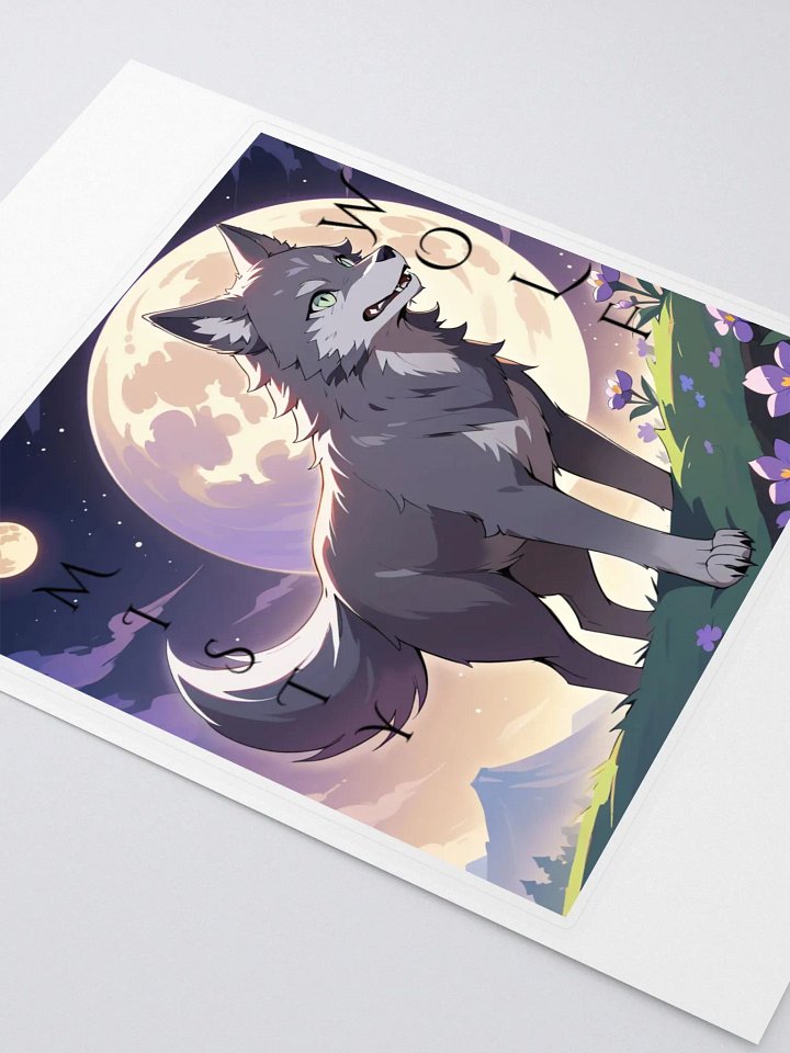 Misty Wolf Kiss Cut Sticker Sheet product image (2)