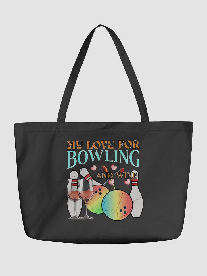 My Love For Bowling And Wine Eco Tote product image (2)