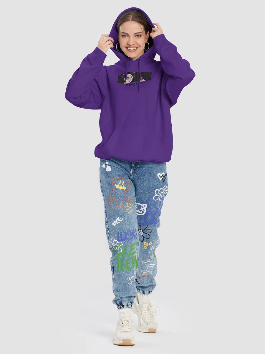 TDreads "PURPLE SON" Unisex Printed Relaxed Fit Hoodie product image (8)