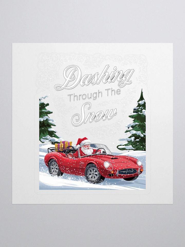 Dashing Through The Snow - Santa In A Red Convertible product image (1)