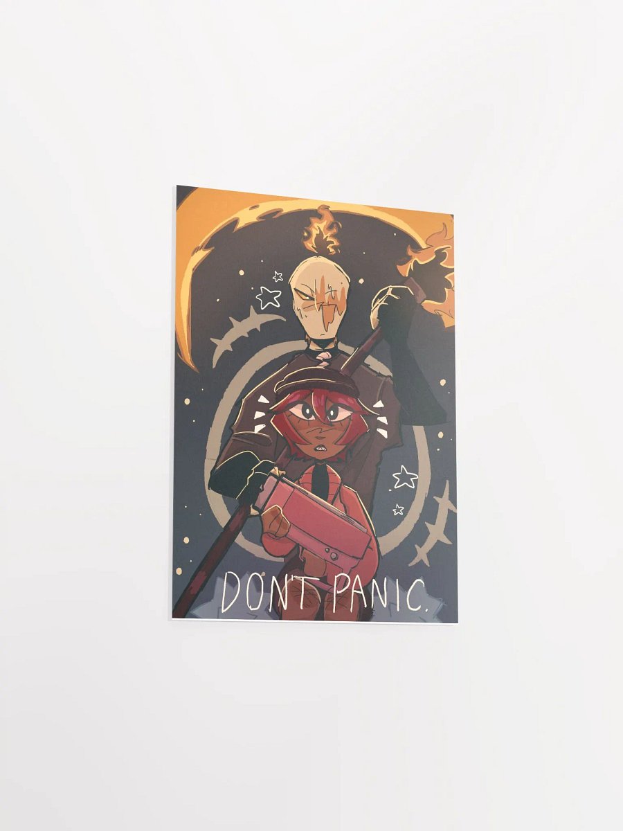 "DONT PANIC" Candlehead & Bomb-Baby Paper Poster product image (3)