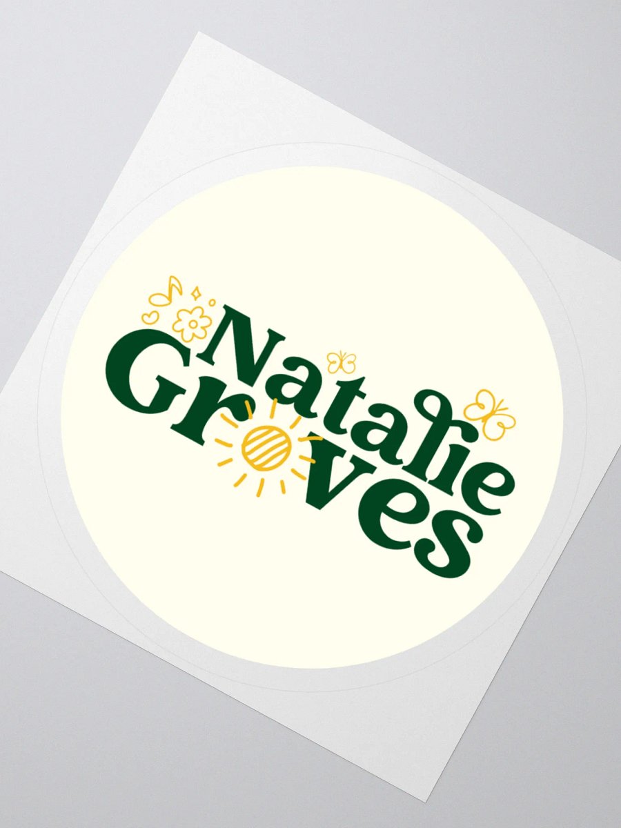 Natalie Groves Text Logo Sticker! product image (2)