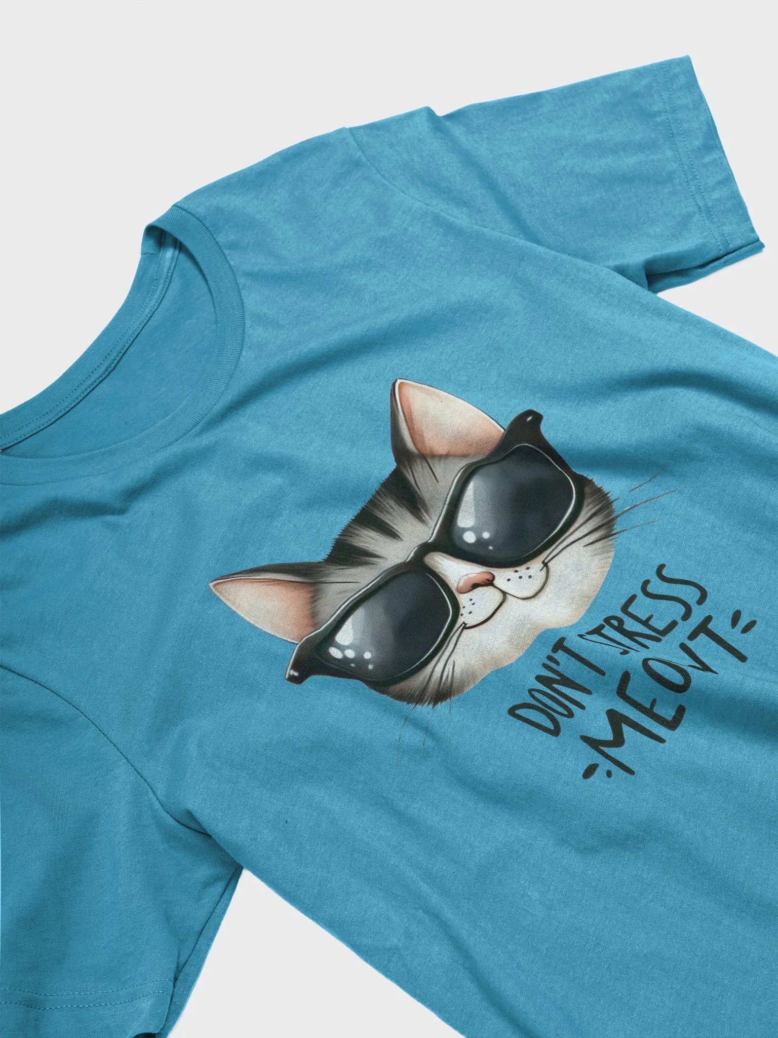 Don't Stress Meowt Cool Cat T-Shirt product image (2)