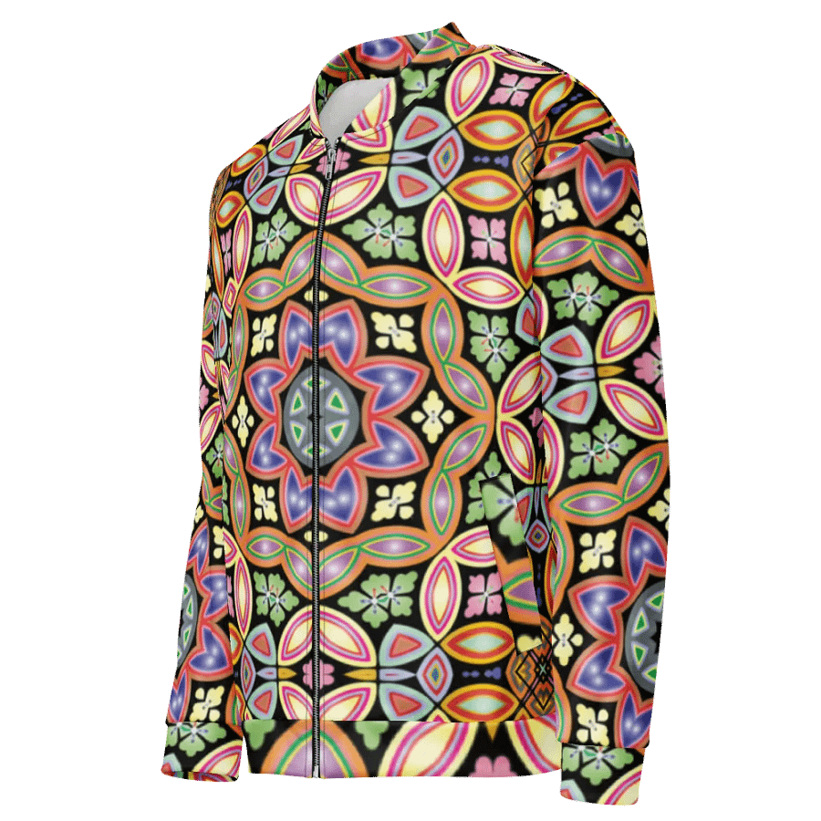 Batik Kawung Coral Bomber Jacket product image (3)