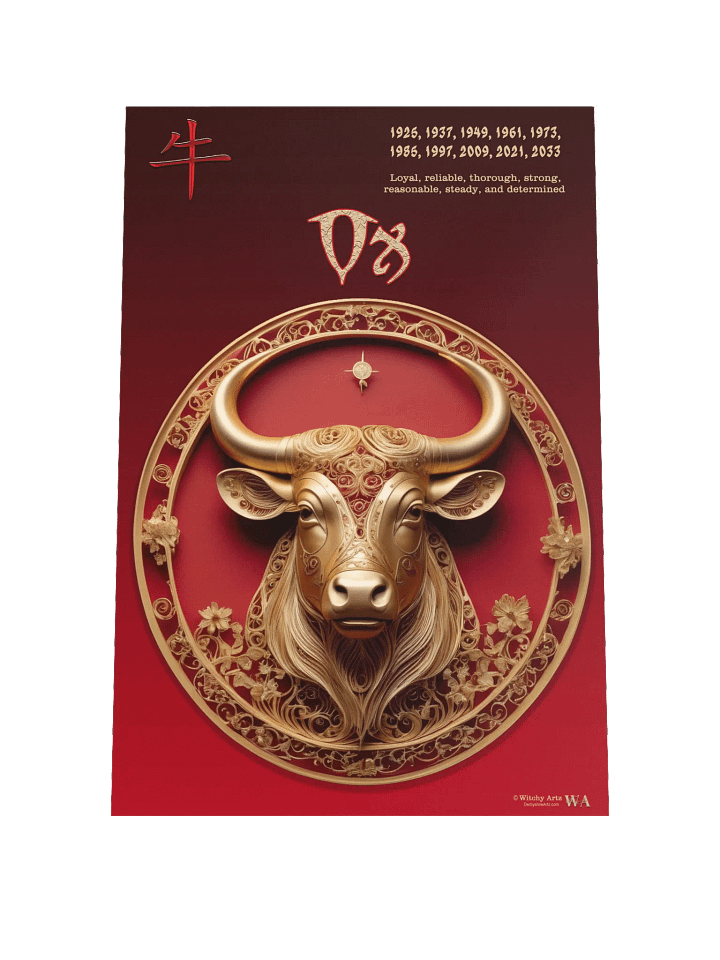 Chinese Zodiac Poster - OX product image (2)