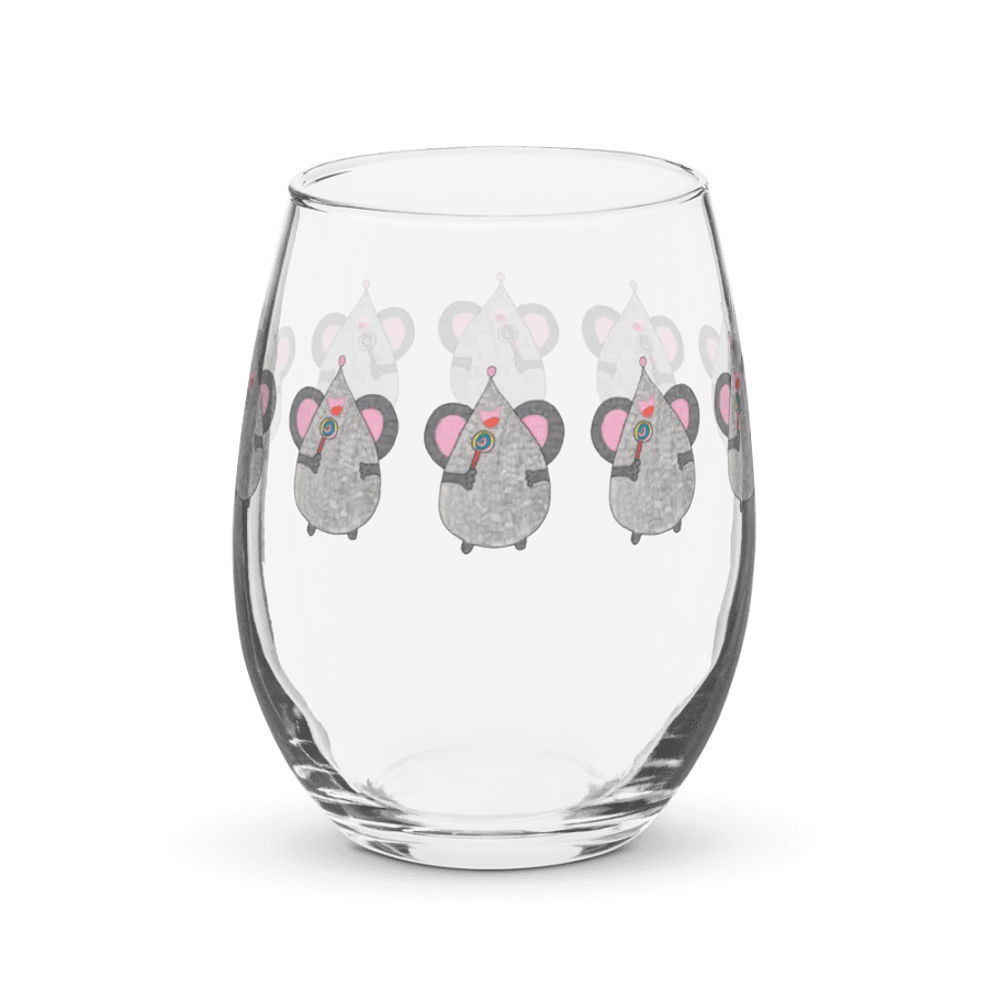 Lollipop mouse Stemless Wine Glass product image (4)