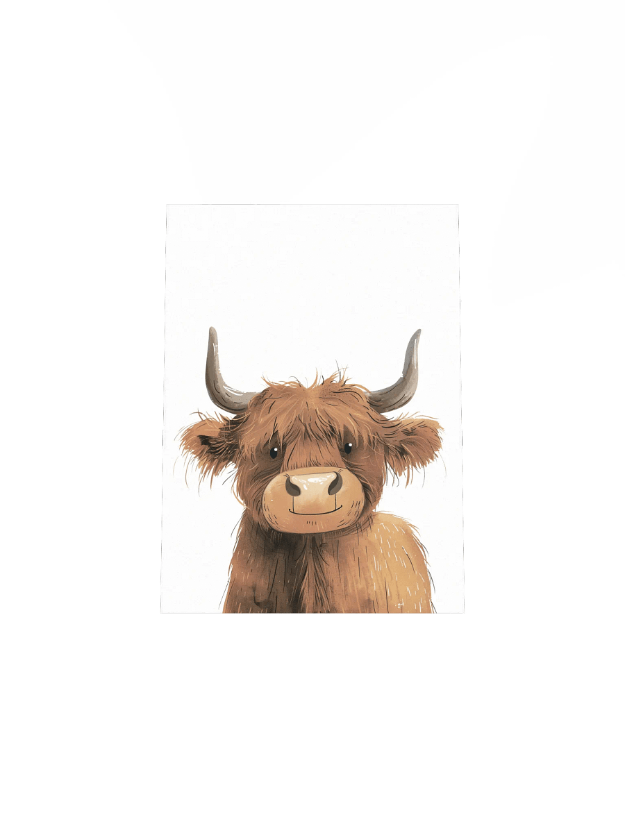 Highland Cow Nursery Wall Print product image (5)
