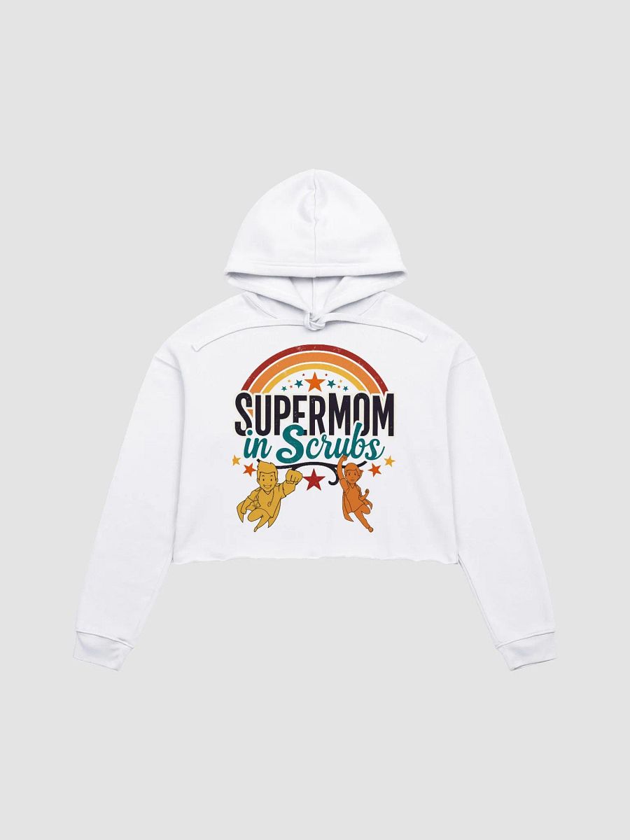 Supermom in Scrubs Retro Crop Hoodie product image (2)