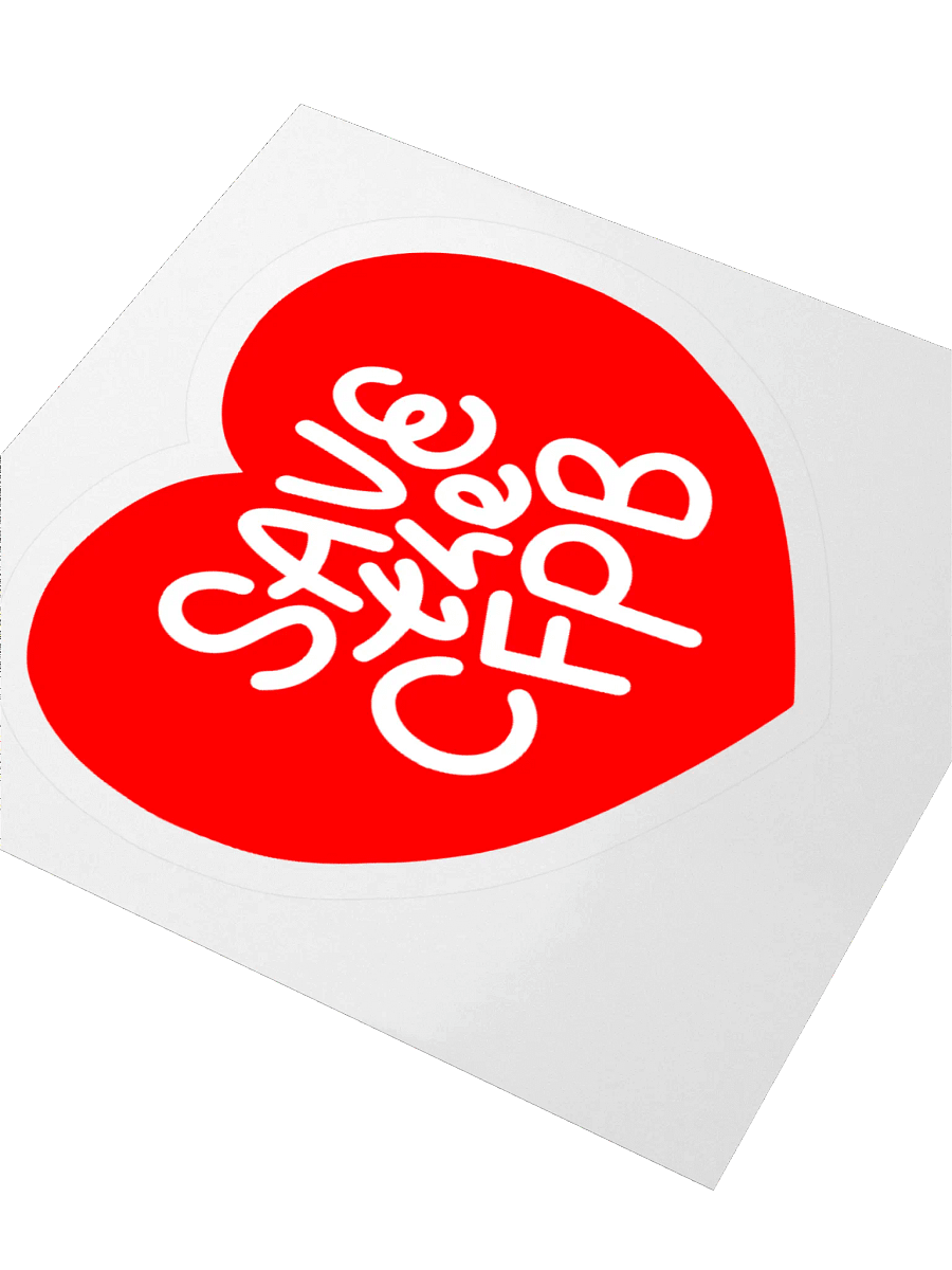 Save the CFPB Sticker (Red) product image (3)