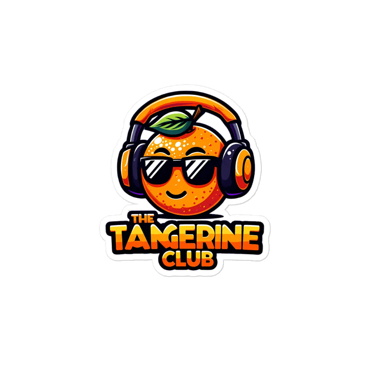 Tangerine die-cut magnet product image (2)