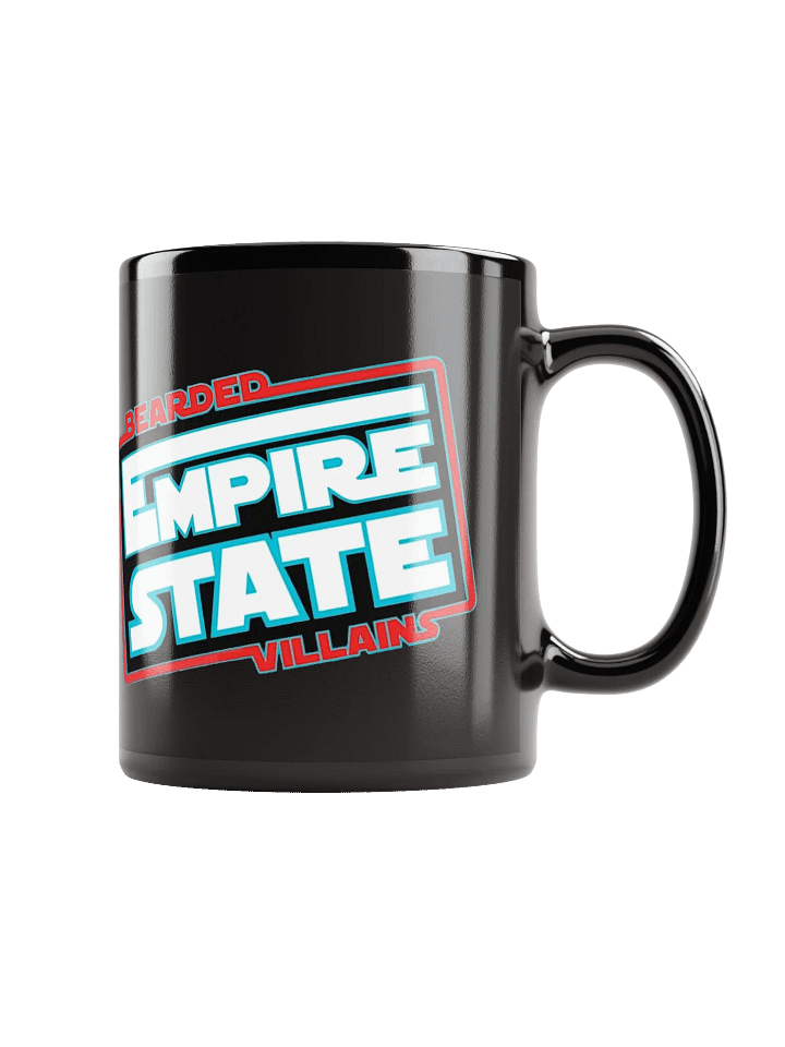 Empire State Bearded Villains Black Glossy Mug product image (2)