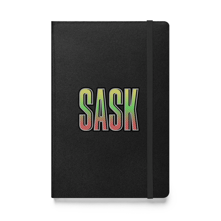 Sask Saskatoon Saskatchewan Striped Hardcover Notebook product image (1)