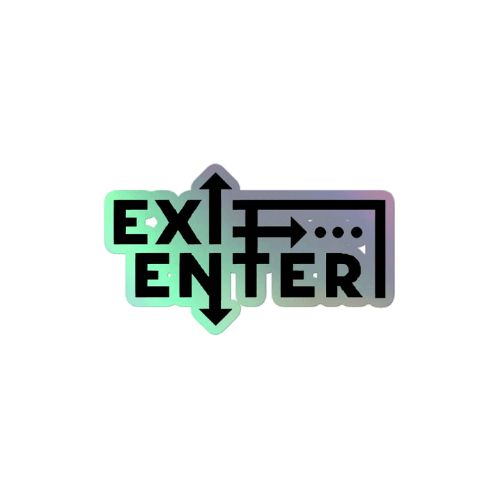 Exit Enter Holographic Sticker Sheet product image (2)