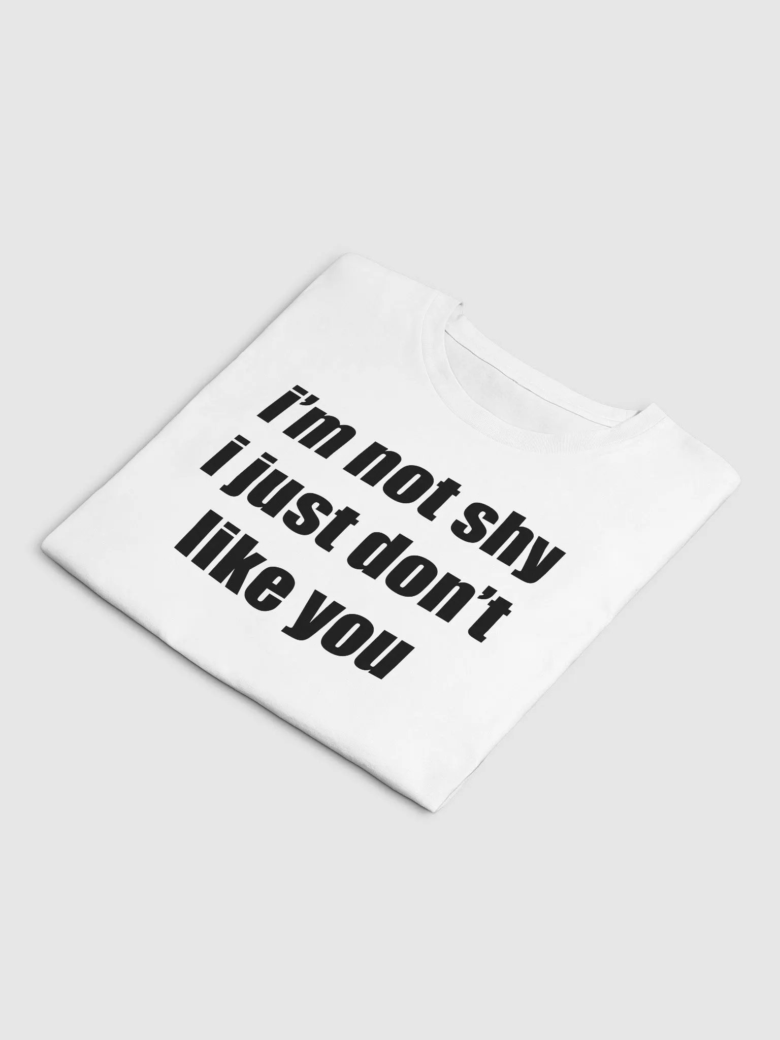 i'm not shy i just don't like you Premium Crop Top product image (6)