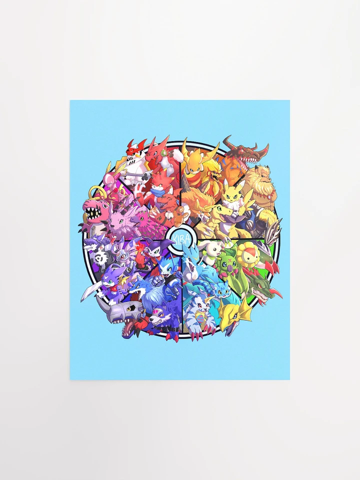 Digimon Colour Wheel Poster product image (1)