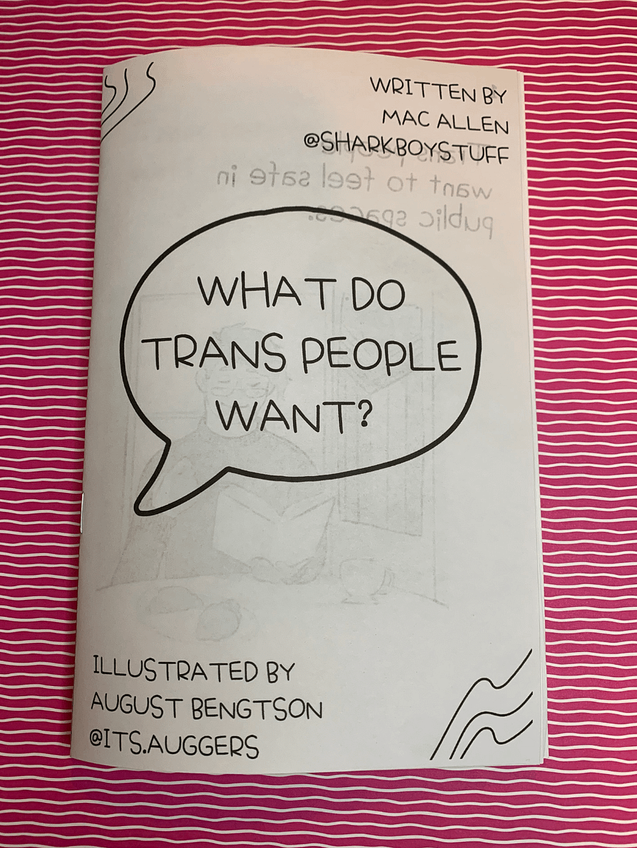 What Do Trans People Want? Zine product image (1)