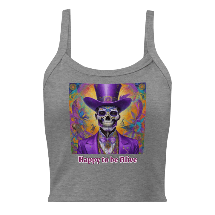 Happy to be Alive Purple Skull Tank product image (2)