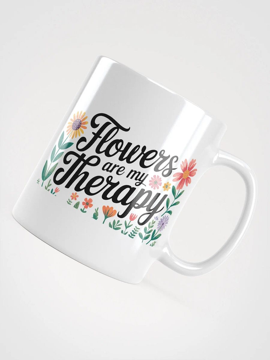 Flowers are my Therapy Flower Mug product image (2)