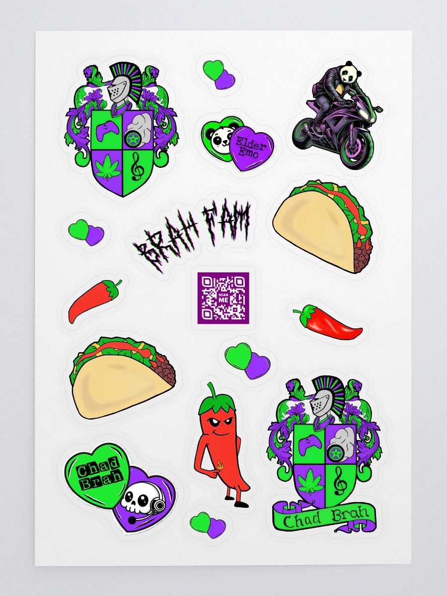 'Chad's Favs' Sticker Sheet product image (3)