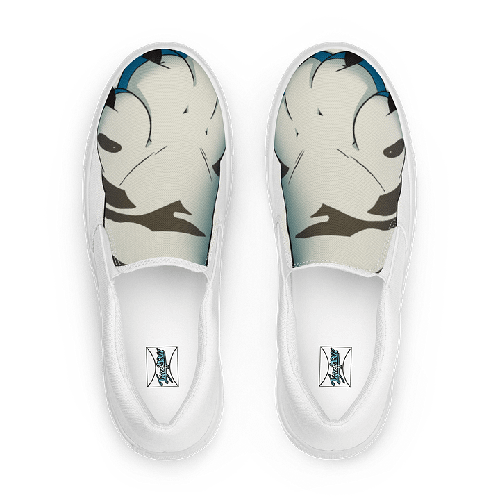 Tiger2Paws Men's Slip-On Canvas Shoes - White product image (1)