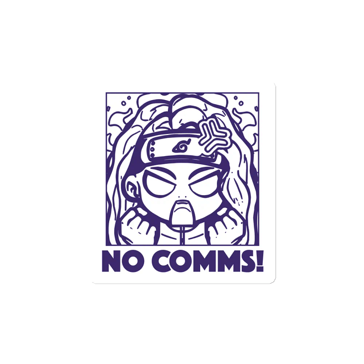"NO COMMS!" Emote Magnet product image (2)