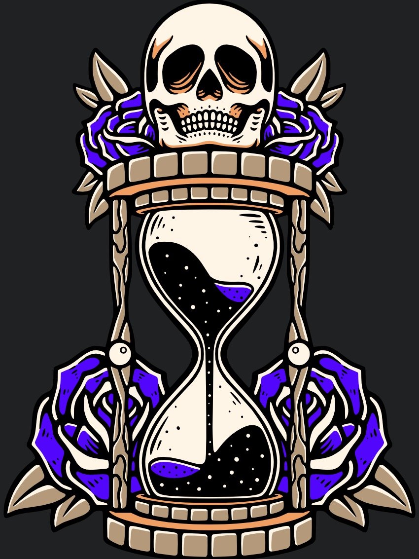 Skull Hourglass product image (1)