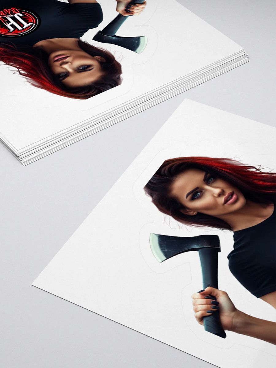 Axe Me Again Chick Sticker product image (12)
