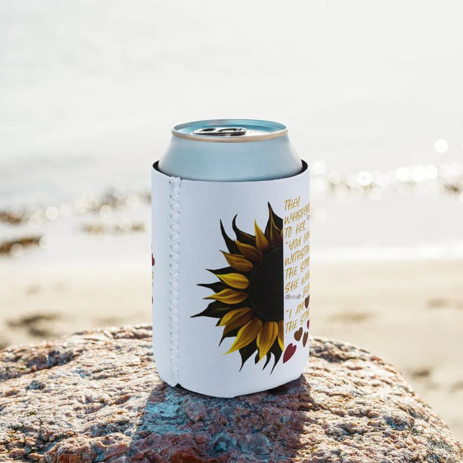 I Am the Storm Sunflower Can Cooler product image (10)