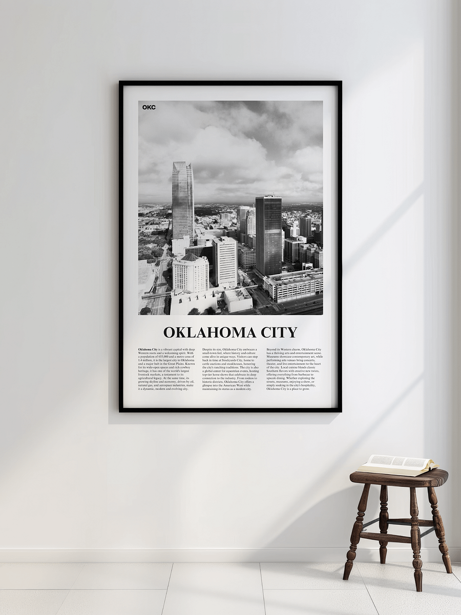 Oklahoma City 01 Newspaper Poster product image (2)
