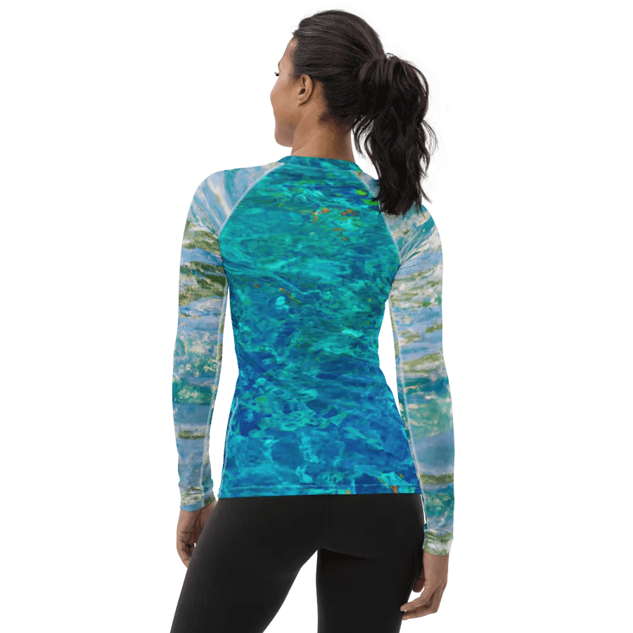 Aqua Dream All-Over Women's Rash Guard product image (3)