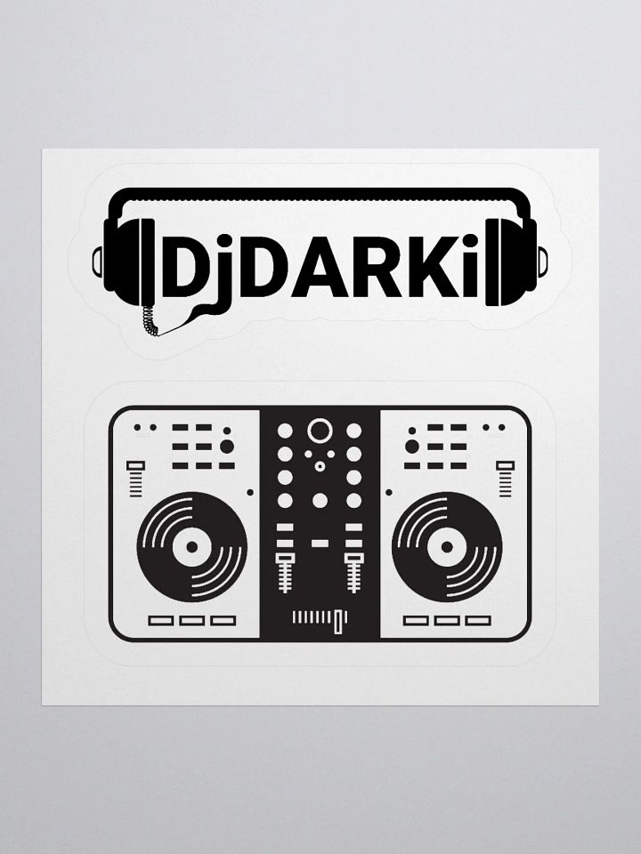 Djdarki logo Vinyl Groove Kiss-Cut Stickers product image (2)