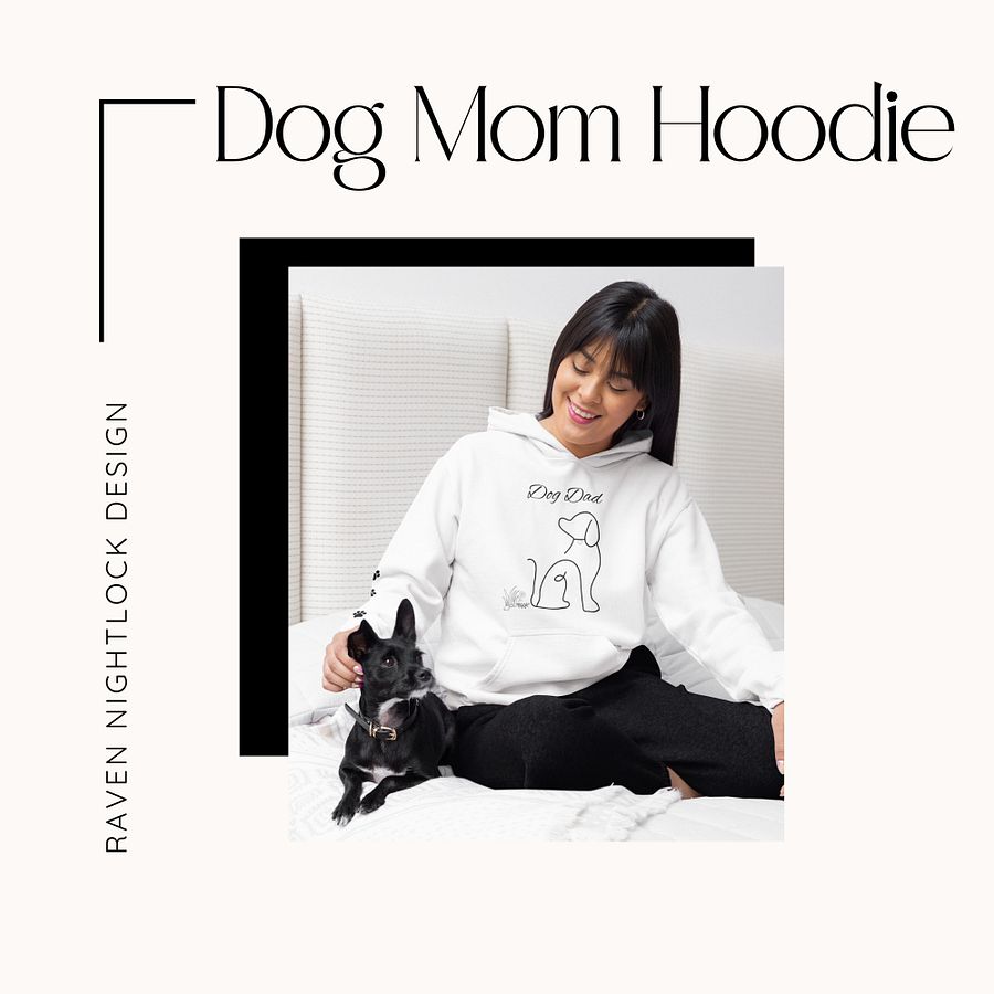 Dog Mom Line Art Hoodie product image (1)