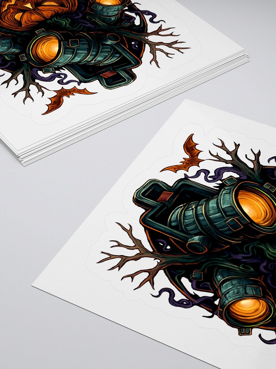 Theatrically Jerry: Halloween Series "Menacing Jack-O'-Lantern" Stage Lights Stickers product image (4)