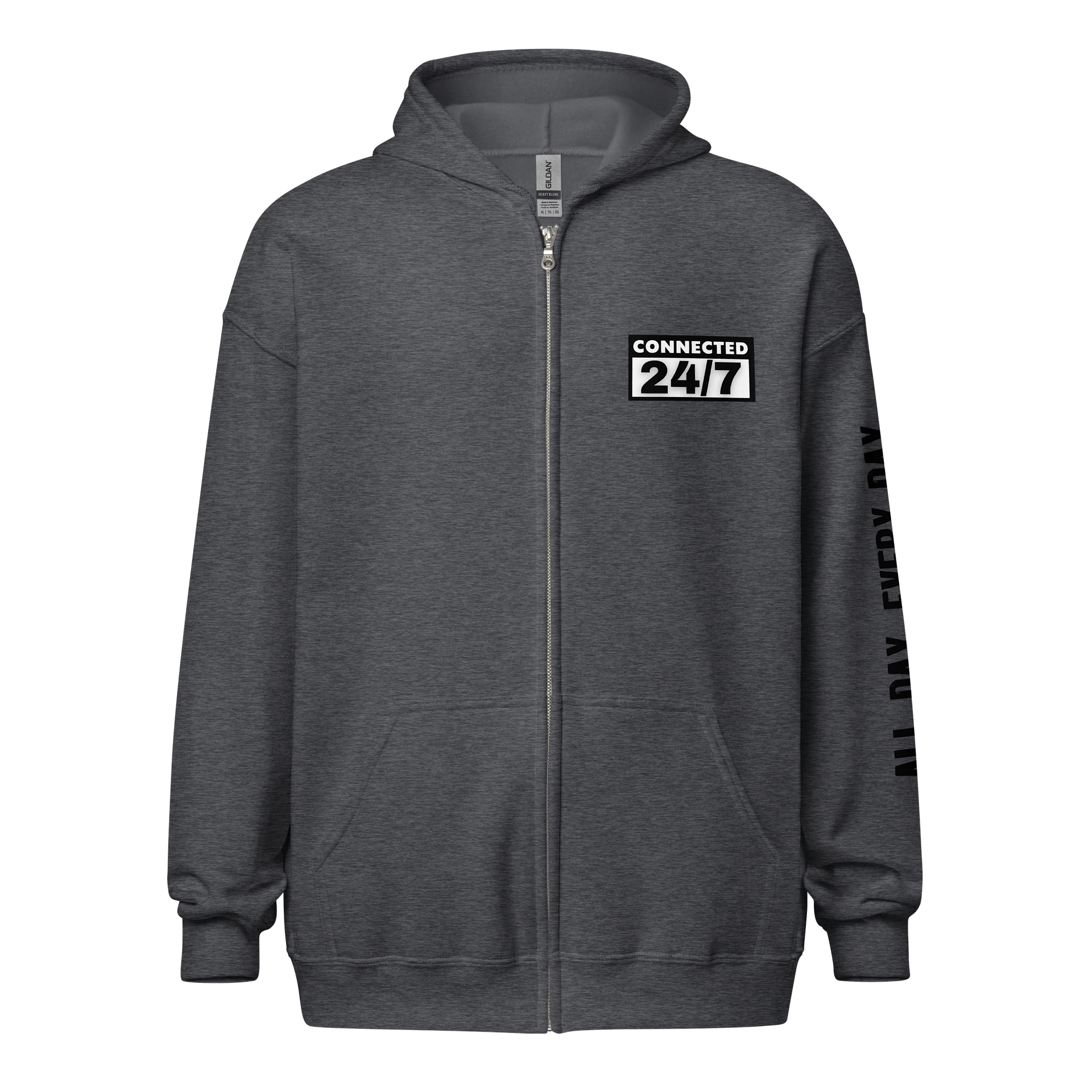 Yin Yang (Connected All Day Every Day) Zip Up Hoodie product image (2)