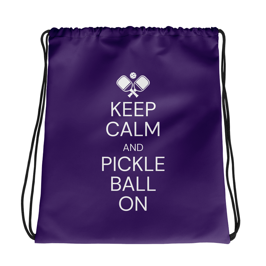 Pickleball On-The-Go Drawstring Bag product image (1)